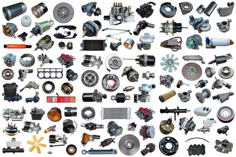 A collection of various toyota parts malaysia, ranging from engine components to brake systems, suitable for vehicle repairs and maintenance.